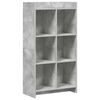 vidaXL Kirjahylly Betonin harmaa 59 x 30 x 111 cm Tekninen puu
