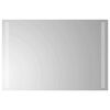 vidaXL LED kylpyhuonemirror L&auml;pin&auml;kyv&auml; 60 x 40 cm karkaistu lasi