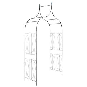 vidaXL Puutarhakaari keih&auml;ssuunnittelu k&ouml;ynn&ouml;skasveille tummanvihre&auml;