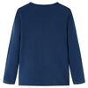 Lasten pitkähihainen T-paita laivastonsininen 140