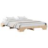 vidaXL S&auml;ngyn runko Luonnollinen 5FT King Size Massiivinen m&auml;nty