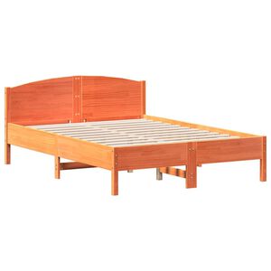 vidaXL S&auml;nky ilman patjaa vahanruskea 140x190 cm t&auml;ysi m&auml;nty