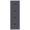 vidaXL Asiakirjakaappi laatikon kanssa Antrasiitti 45,5 x 42 x 139 cm