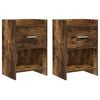 vidaXL Y&ouml;p&ouml;yd&auml;t 2 pcs Savutammi 40 x 30 x 60 cm Tekninen puu