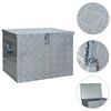 vidaXL Alumiinilaatikko 610x430x455 mm hopea