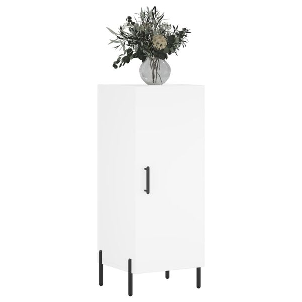 vidaXL Senkki valkoinen 34,5x34x90 cm tekninen puu