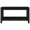 vidaXL Puutarhapenkki musta 82,5x35x45 cm täysi mänty