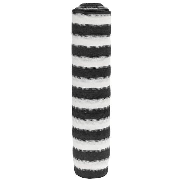 vidaXL N&auml;k&ouml;suoja antrasiitti ja valkoinen 1,8x50 m HDPE 195 g/m&sup2;