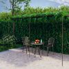 vidaXL Puutarhan pergola antiikkiruskea 6x3x2,5 m rauta