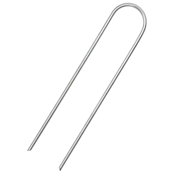 vidaXL Maatapit U-muotoinen 25 pcs 15x3,5 cm galvanoitu teräs