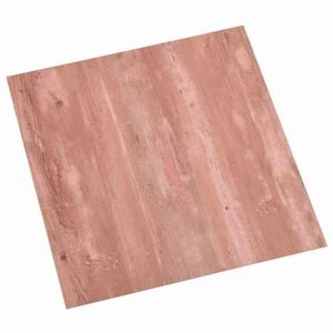 vidaXL Itsekiinnittyv&auml;t Lattialankut Punainen 30,5 x 30,5 cm 20 kpl