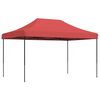 vidaXL Taitettava pop-up juhlateltta viininpunainen 440x292x315 cm