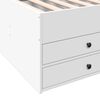 vidaXL Vuodesohva laatikoilla ei patjaa valkoinen 90x190 cm