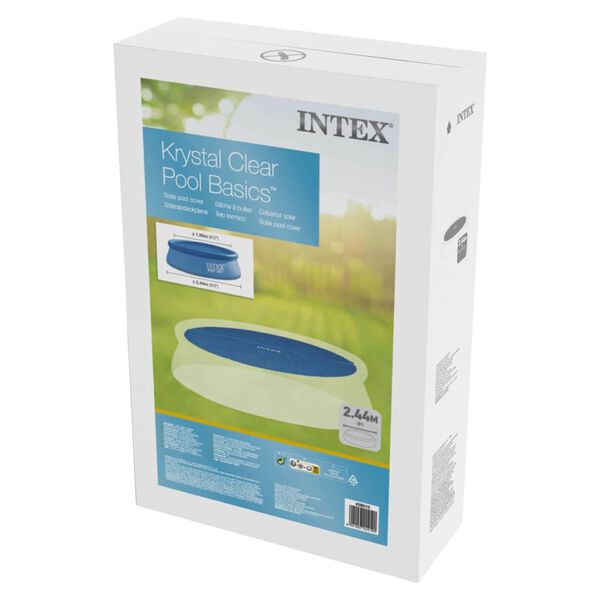 Intex Uima-altaan aurinkoenergiasuoja sininen 206 cm polyeteeni