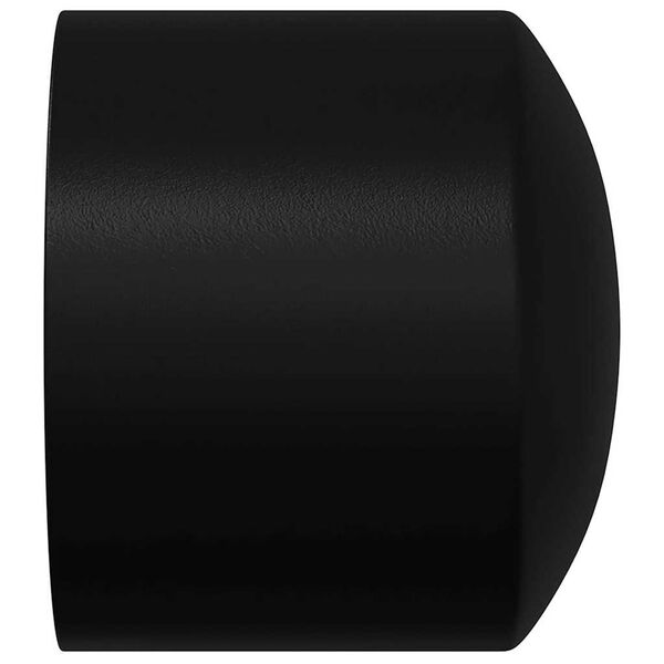 vidaXL Jalkapallop&ouml;yd&auml;n P&auml;&auml;tykapselit 10 pcs Musta 1,9 x 1,9 x 1,6 cm