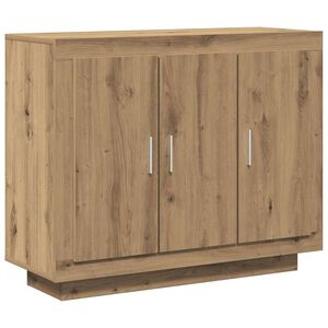 vidaXL Senkki k&auml;sity&ouml;l&auml;inen tammi 92x35x75 cm tekninen puu