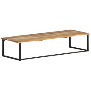 vidaXL Naulakko el&auml;vill&auml; reunoilla 100x35x22 cm t&auml;ysi akaasiapuu