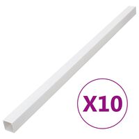 vidaXL Johtokanava 60x60 mm 10 m PVC