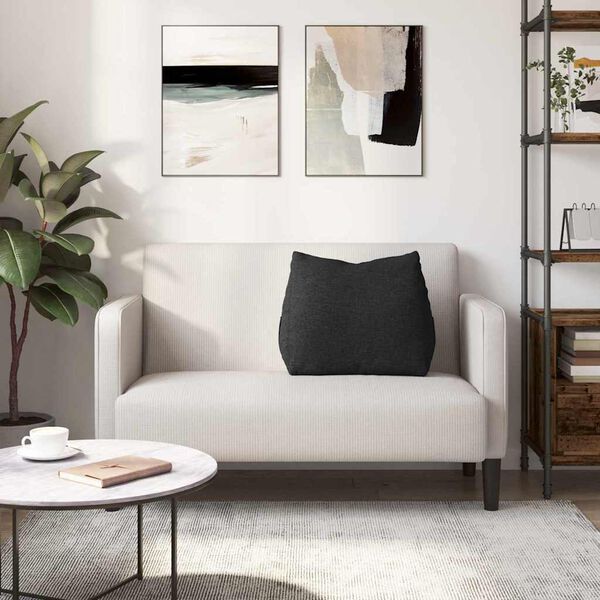 vidaXL Selk&auml;tyyny Musta 60 x 20 x 50 cm kangas