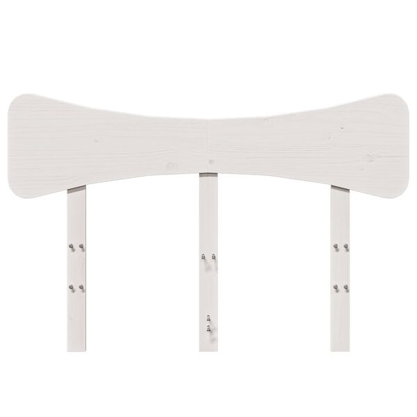 vidaXL S&auml;ngynp&auml;&auml;ty valkoinen 120 cm t&auml;ysi m&auml;nty