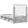 vidaXL Sängyn runko Betonin harmaa 2FT6 Small Single Massiivinen mänty