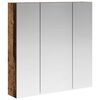 vidaXL Kylpyhuoneen Peilikaappi Vanha puu 70 x 14,5 x 70 cm