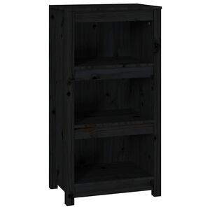 vidaXL Kirjahylly musta 50x35x97 cm t&auml;ysi m&auml;nty