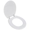 vidaXL WC-istuin MDF yksinkertainen muotoilu valkoinen