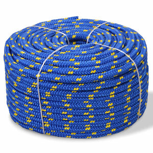 vidaXL Venek&ouml;ysi Polypropeeni 6 mm 100m Sininen