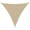 vidaXL Aurinkopurje Oxford-kangas kolmio 3x3x3 m beige