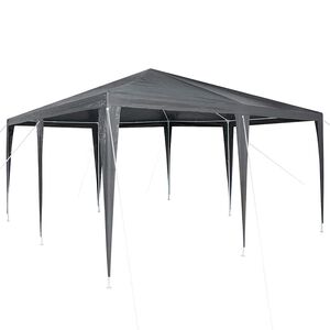 vidaXL Juhlateltta Antrasiitti 400 x 400 x 266 cm Polyeteeni ja ter&auml;s