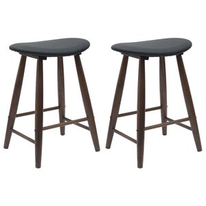 vidaXL Ruokatuolit 2 pcs Vaaleanruskea 46 x 37 x 63 cm