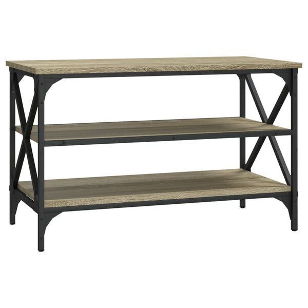 vidaXL TV-taso Sonoma-tammi 80x40x50 cm tekninen puu