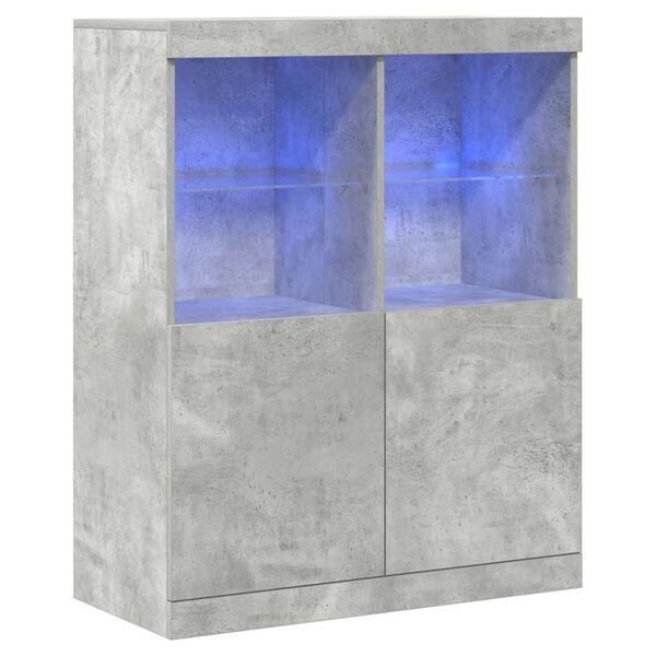 vidaXL Senkki betoninharmaa 81x37x100 cm tekninen puu