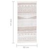 vidaXL Matto beige 80x150 cm puuvilla