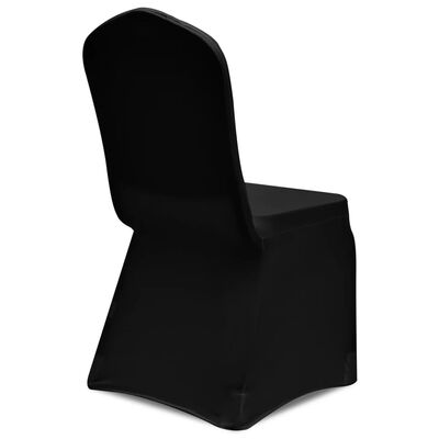 vidaXL Joustava tuolinpäällinen 100 kpl Musta