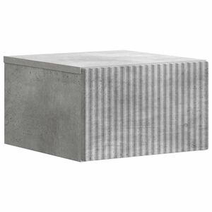 vidaXL Sein&auml;lle Kiinnitett&auml;v&auml; Y&ouml;p&ouml;yt&auml; Betoninharmaa 33 x 34,5 x 20 cm