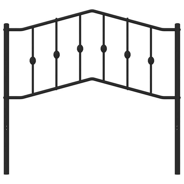 vidaXL Metallinen vaihtop&auml;&auml;ty musta 100 cm