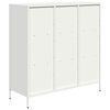 vidaXL Highboard Valkoinen 101,5x39x103,5 cm Ter&auml;s