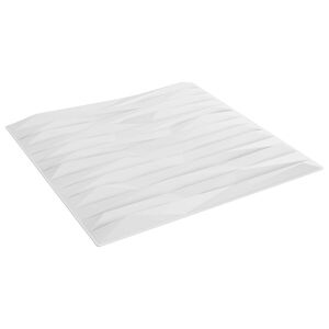 vidaXL Sein&auml;paneelit 12 kpl 50 x 50 cm Valkoinen Kivi XPS Vaahdon