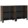 vidaXL S&auml;ilytyskaapit 2kpl rustiikkinen ruskea 72x36x82 cm metalli/MDF