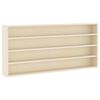 vidaXL Sein&auml;display-kaappi Sein&auml;kiinnitett&auml;v&auml; Beige 80 x 8,5 x 36 cm