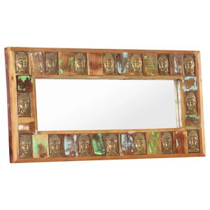 vidaXL Peili Buddhan kuvilla 110x50 cm kierr&auml;tetty t&auml;yspuu