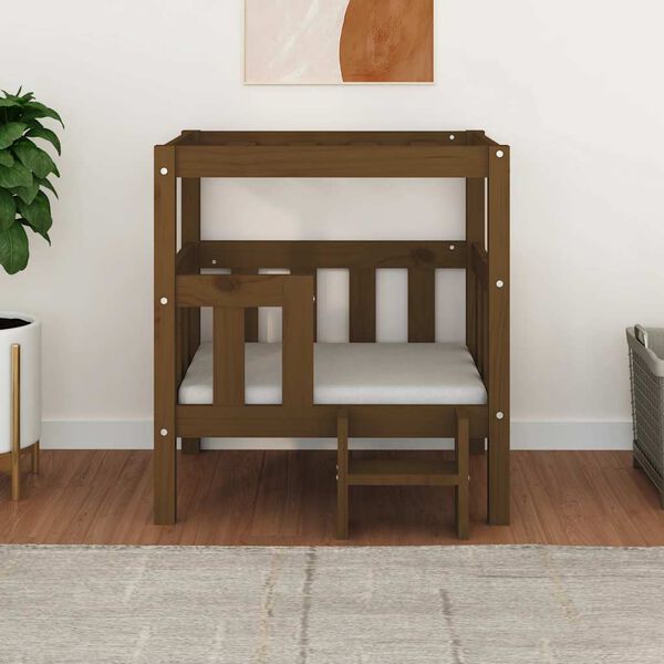 vidaXL Koirans&auml;nky hunajanruskea 65,5x50,5x70 cm t&auml;ysi m&auml;nty