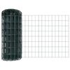 vidaXL Euroaita with Post 10 x 0,8 m PVC-pinnoitettu ter&auml;s Vihre&auml;