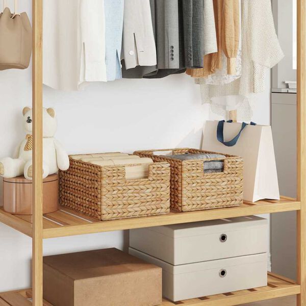 vidaXL S&auml;ilytyskorit 2 pcs Luonnollinen 35 x 25 x 17 cm Vesihyasintti