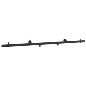 vidaXL Liukuoven kiskomekanismi 200 cm Ter&auml;s Musta