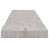 vidaXL Kelluvat sein&auml;hyllyt 2 kpl betoninharmaa 90x23,5x3,8 cm MDF