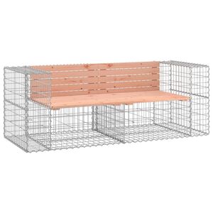 vidaXL Puutarhapenkki kivikori tyyli 184x71x65,5 cm t&auml;ysi douglaskuusi