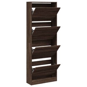 vidaXL Kenk&auml;kaappi ruskea tammi 60x21x163,5 cm tekninen puu